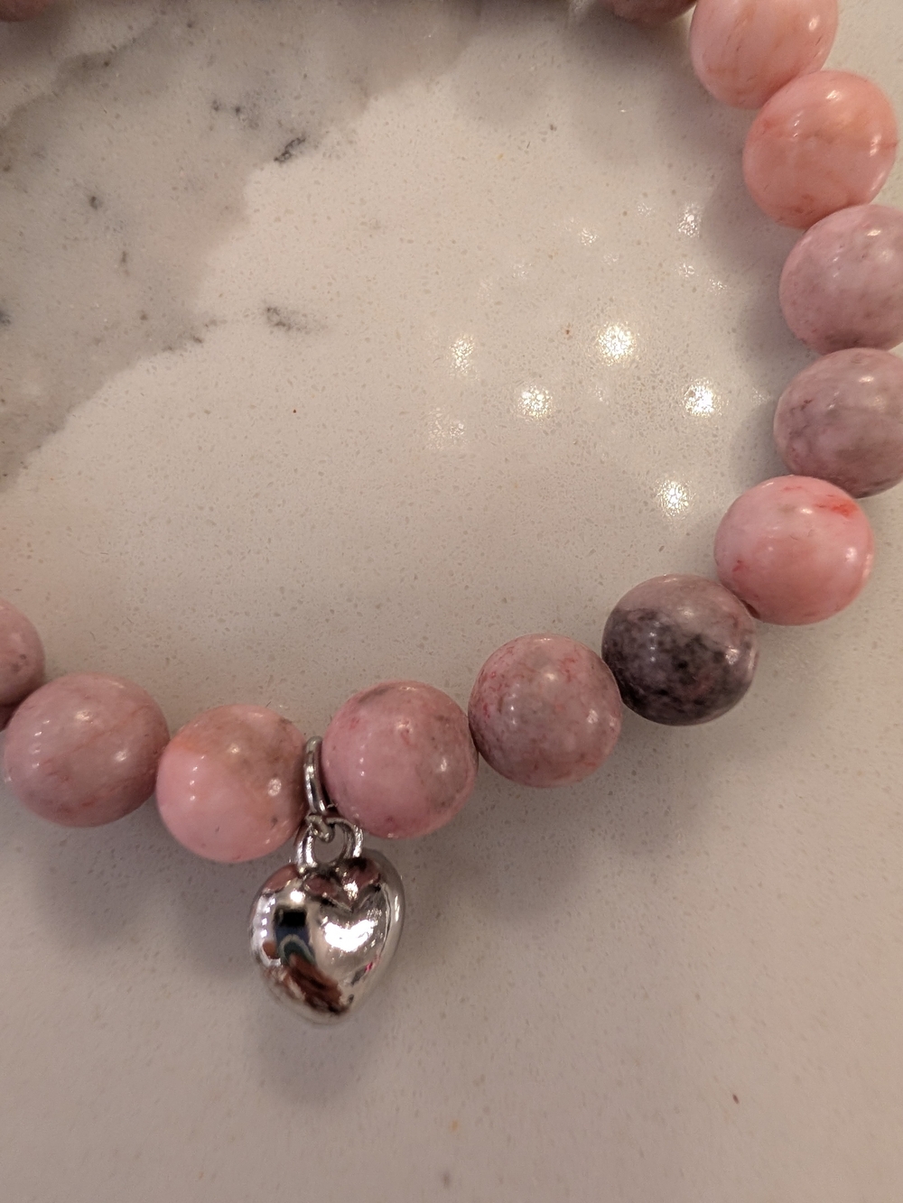 Pink Beaded Stretch Bracelet In Gift Box New - Picture 8 of 8
